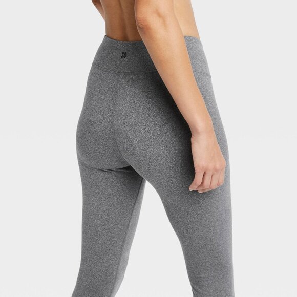 Small - Womens Simplicity Mid-Rise Capri Leggings 20" - All In Motion - Gray - Picture 2 of 10
